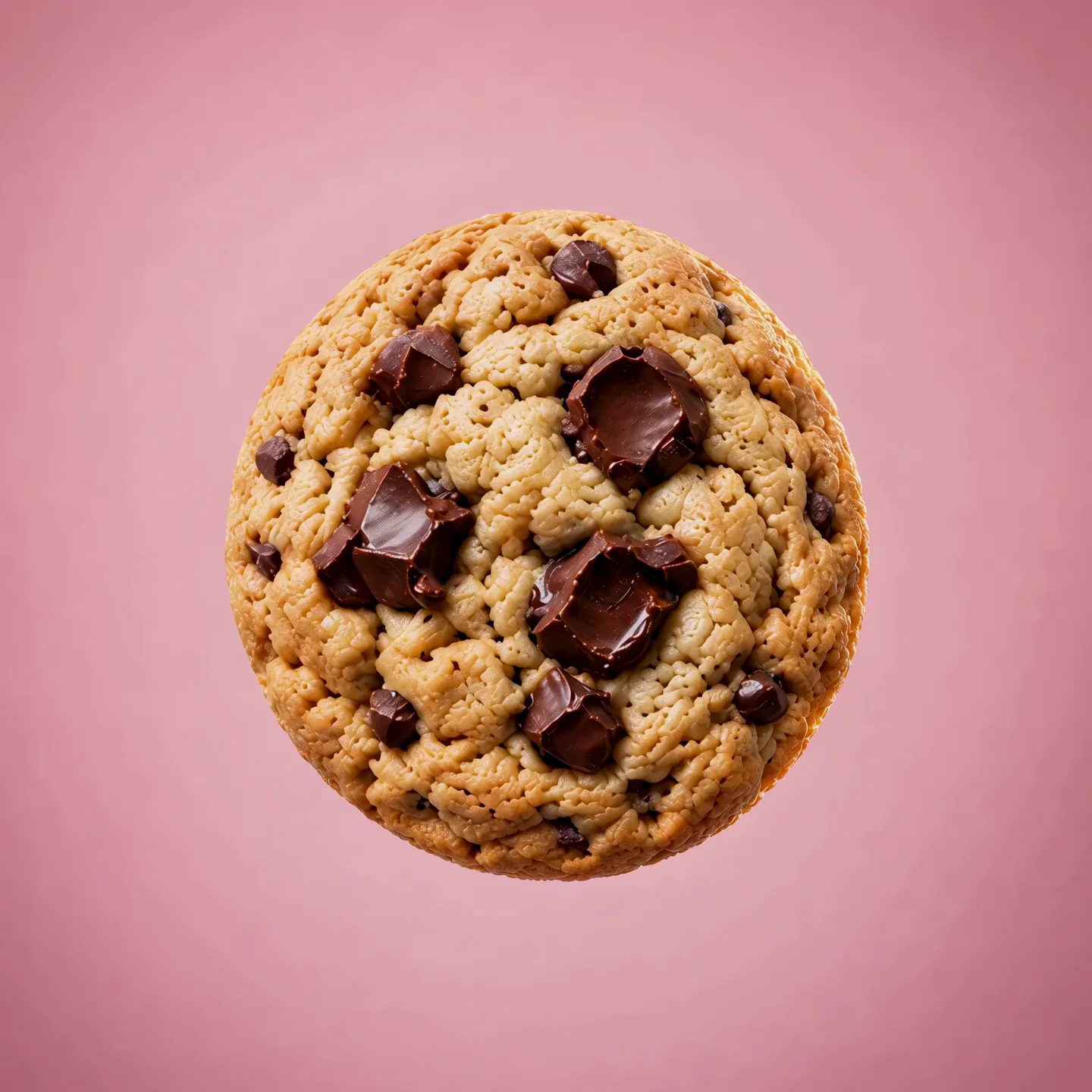 The Cookiora OG cookie, golden with dark chocolate chunks